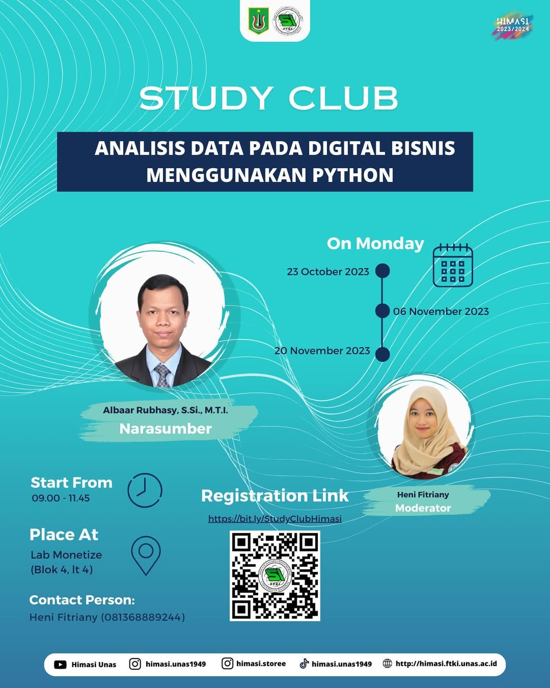 Study Club dengan Tema: Analisis Data Pada Digital Bisnis Menggunakan Python